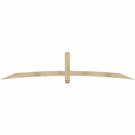Ekena Millwork Bellingham Rough Sawn Timber Gable Bracket, Douglas Fir, 108"W x 22"H x 2"D x 4"F, 5/12 Pitch GBW108X22X0204BEL00RDF